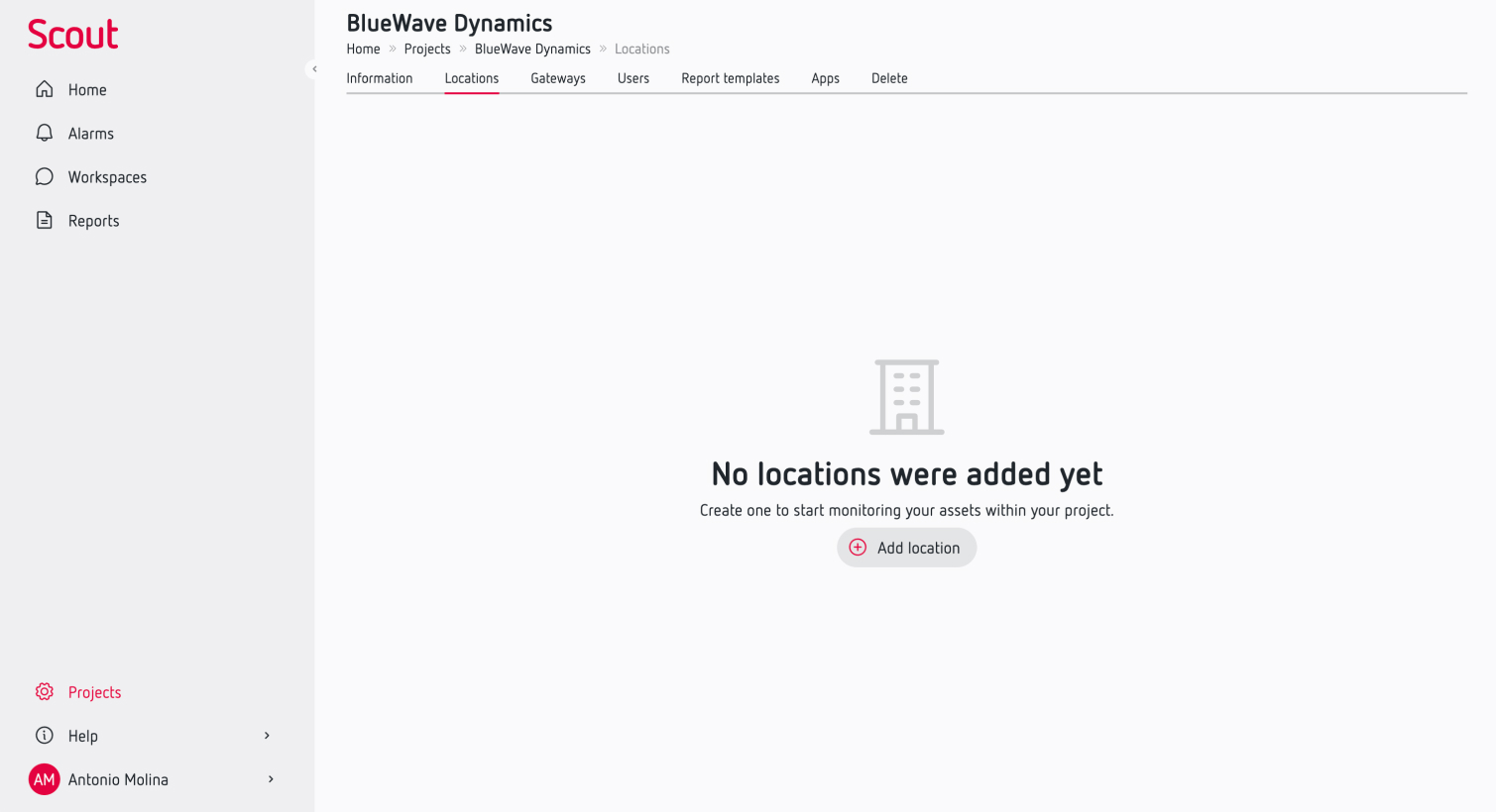 Scout first localization